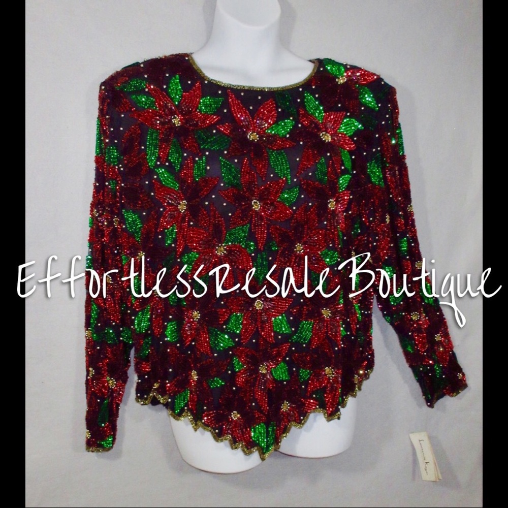 Laurence Kazur Christmas Top